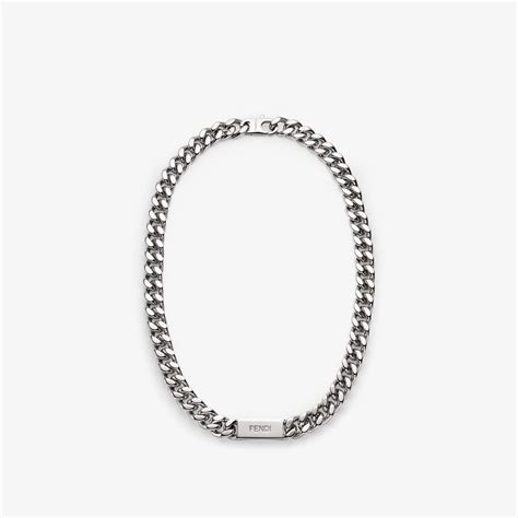 fendi silver cube pendant vintage|Fendi Necklaces .